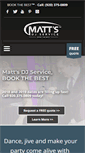 Mobile Screenshot of mattsdjservice.com